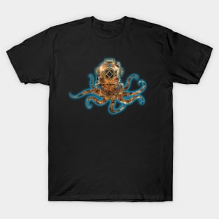 Cthulhu Vintage Diving Helmet T-Shirt